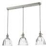 Lampa potrójna wisząca Hadano HAD3661-11 szklana chrom przezroczysty