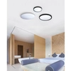 Czarny plafon do sypialni Malta LED 32 natynkowa nad łóżko
