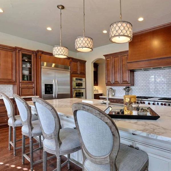 LAMPA wisząca FE-LUCIA-P-C Elstead FEISS antyczna OPRAWA szklany ZWIS okrągły oksydowane srebro