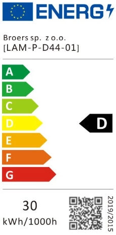 Zwisowa lampa Lamina CGLAMINA-BLACK Copel LED 30W 3000K czarna