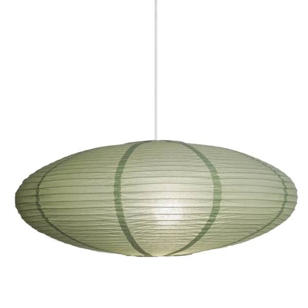 Klosz do wiszących lamp Villo 60 2213253223 owalny papierowy zielony