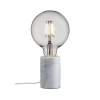 Stołowa lampa na komodę Siv 45875001 marmurowa biała