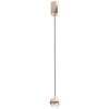 Wisząca lampa glamour Bolicina szklana kula LED 5W 3000K złota