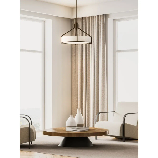 Owalny żyrandol Doretto Chocco 50 OR85648 tuba brązowe