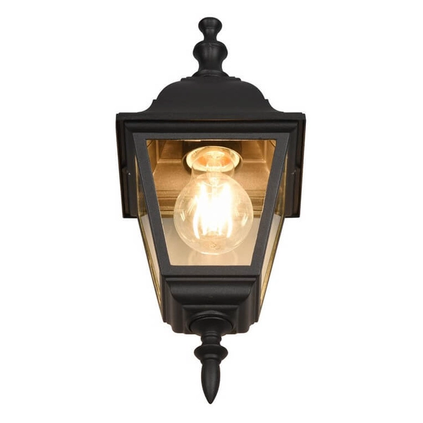 Metalowa lampa ścienna Livenza 205767132 IP44 latarnia czarny