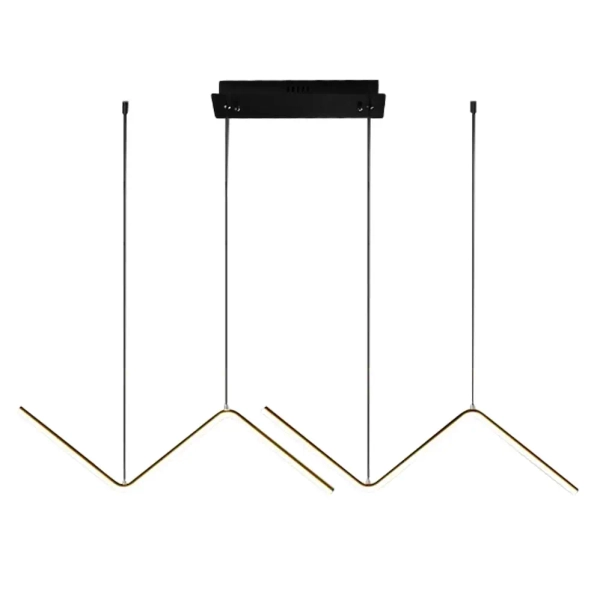 Liniowa lampa wisząca VERTE ML1179 LED 22W 4000K czarna