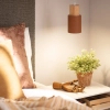 Wisząca lampa skandynawska Vita ABR-ZE27-VITA-BR tuba brązowa