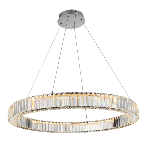 Zwisowa lampa kryształowa SPARK AZ5791 Azzardo LED 72W 3000K chrom