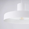 Owalna lampa wisząca BILO SL.1702 biała metalowa 1xE27