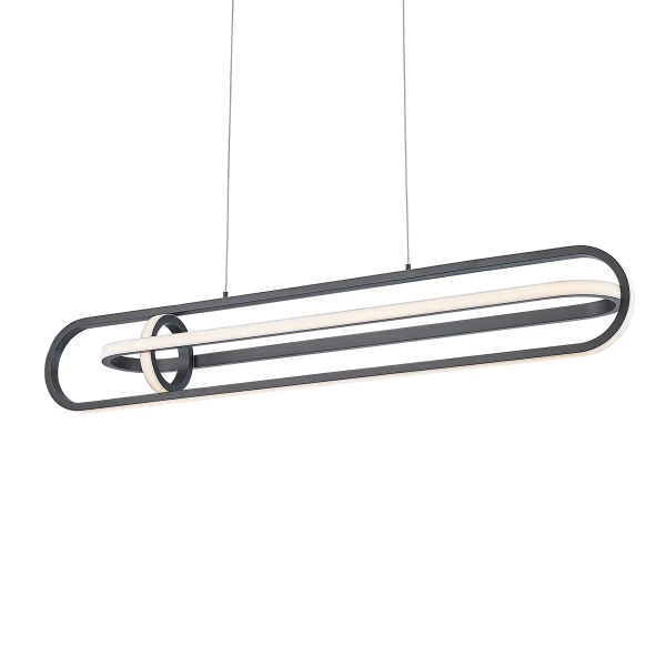 Lampa wisząca nad stół Demark QN-DEMARK-LP-BK LED 58W 3000K owalna czarny