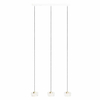 Wisząca lampa na listwie Lipari P0545 LED 22W 3000K potrójna złota
