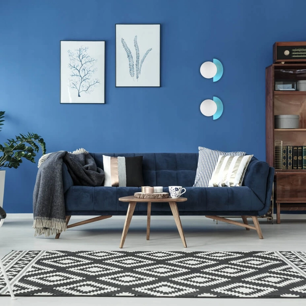 Kinkiet ścienny Nauti WL-37482-BLU Italux bańka szklana niebieski