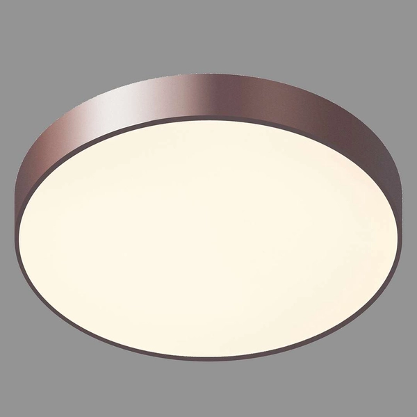 Sufitowa LAMPA natynkowa ORBITAL 5361-830RC-CO-3 Italux okrągła OPRAWA plafon LED 24W 3000K metalowy brązowy