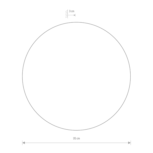 Lampa ścienna Ring 10353 Nowodvorski LED 13W 3000K circle brązowa