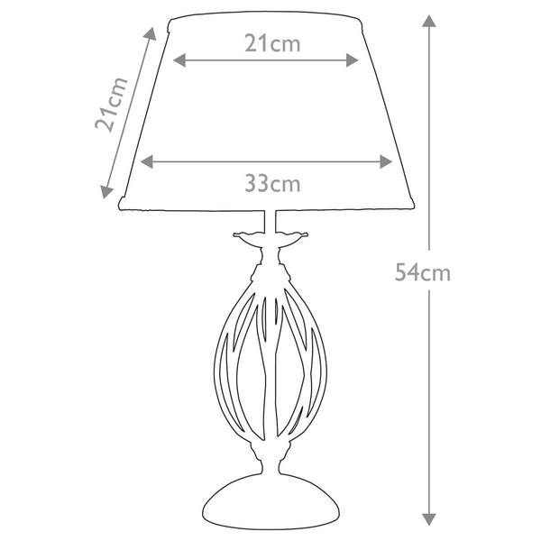 Lampka nocna Artisan ART-TL-BLACK Elstead abażurowa metalowa biała czarna