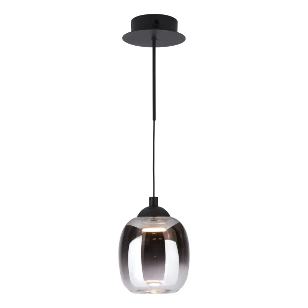Szklana lampa ścienna Ramona RAM0722 LED 5,5W 3000K loftowa czarny