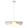 Szklana lampa wisząca ENZO ST-F22020601-D40 white kula biały złoty