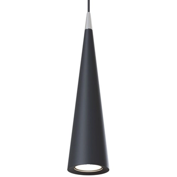 Lampa wisząca stożek Nevill P318PL-01B nad wyspę czarna
