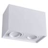 Prostokątna LAMPA sufitowa HADAR Q2 313133 Polux downlight metalowy regulowany biały