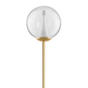Podłogowa lampa do salonu HUALMAY LE44835 LED 7W 3000K kula przezroczysta złota