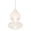 Zwisowa lampa do salonu DAPHNE ML0862 LED 12W 3000K biała złota