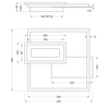 Ledowy plafon Spiro R67862132 RL Light LED 22W 3000K prostokątny czarny