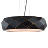 LAMPA wisząca REUS LP-8069/1P BK Light Prestige metalowa OPRAWA geometryczna zwis okrągły czarny