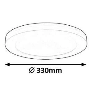 Sufitowa LAMPA plafon SONNET 1492 Rabalux okrągła OPRAWA metalowa wpust LED 30W 4000K biały