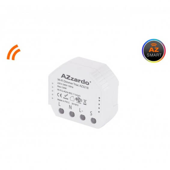 Dopuszkowy ściemniacz Wifi SMART AZ3218 inteligentny biały