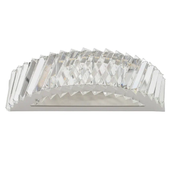 Kinkiet ścienny kryształowy LUXORA 11710 LED 15W 3000K nikiel