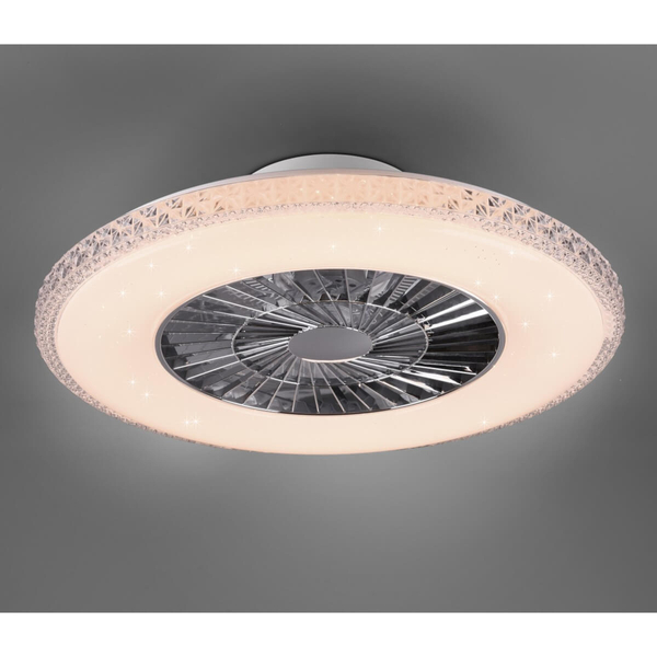Sufitowy lampowentylator HARSTAD R62412106 RL Light LED 40W 3000-6500K na pilot srebrny