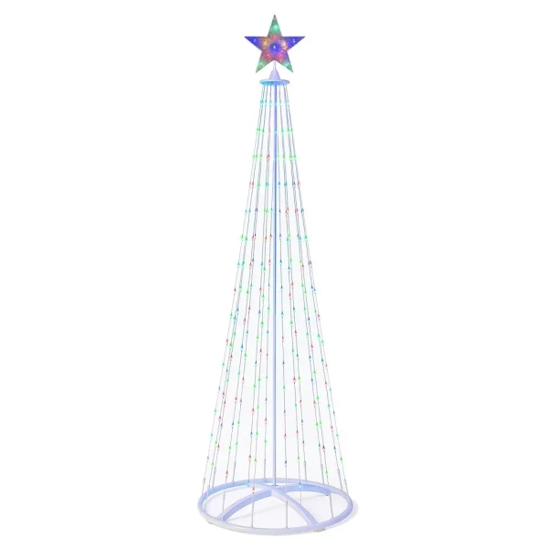 Świąteczna choinka dekoracyjna 180cm EK2403 LED 4W 2700K RGB IP44 biała