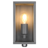 Elewacyjna lampa KORIEL DL142201869 lampion z czujnikiem ruchu antracyt