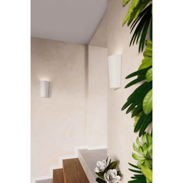 Salonowa lampa ścienna SL.0838 ceramiczny kinkiet biały