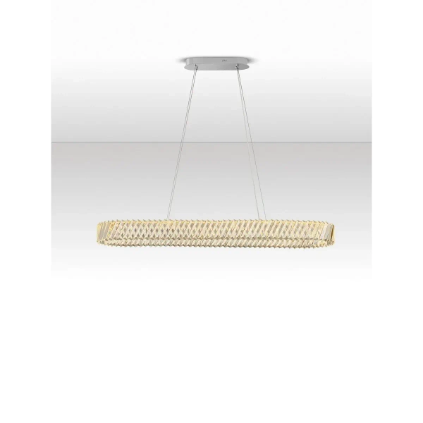 Owalna lampa wisząca CANLIRA LE45157 LED 82W 3000K przezroczysta