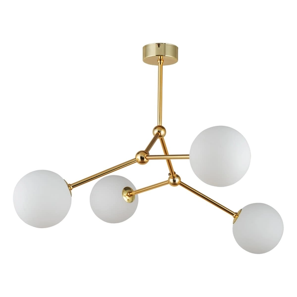 Molekułowa sufitowa lampa Fairy 6470 TK Lighting szklane klosze kule złota