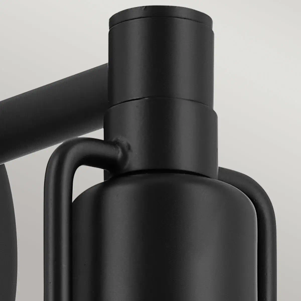 Lampa wisząca/ścienna/sufitowa Niva KL-NIVA-1W-1P-BK metalowa biała czarna