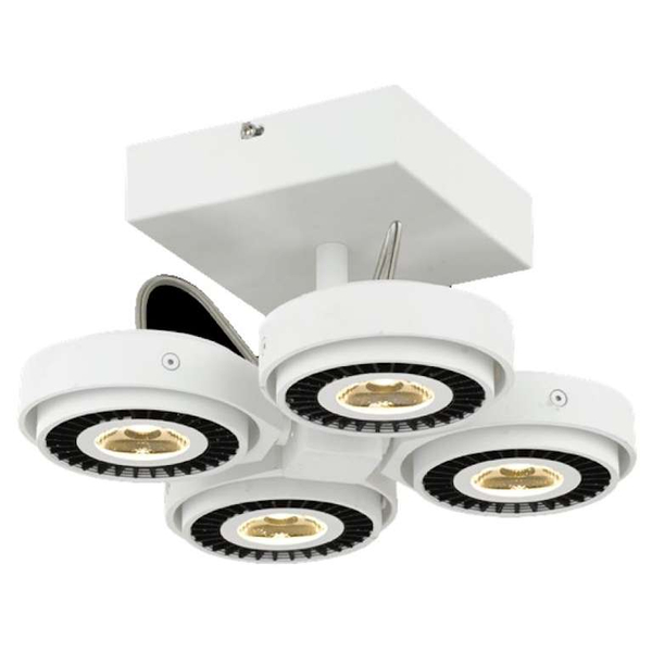 Plafon TECHNO ML3839 Milagro metalowy spot LED 40W 3000K reflektorki białe czarne