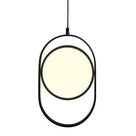 Ledowa lampa frame Elipse S-60217A-L Step 40W 3000K koło czarna