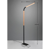 Gabinetowa lampa łukowa Norris 445210132 LED 14W 3000K czarna drewniana