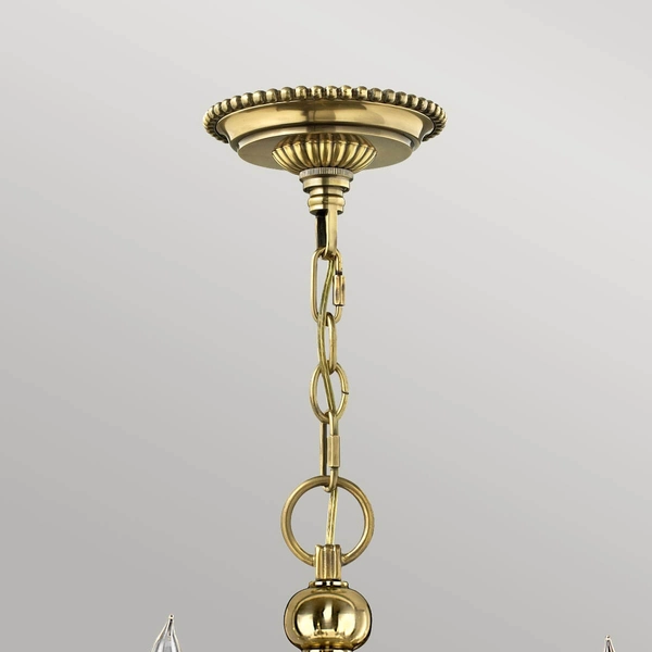 Żyrandol ze szklanymi kloszami Cambridge HK-CAMBRIDGE15+15xGS641 Hinkley mosiądz