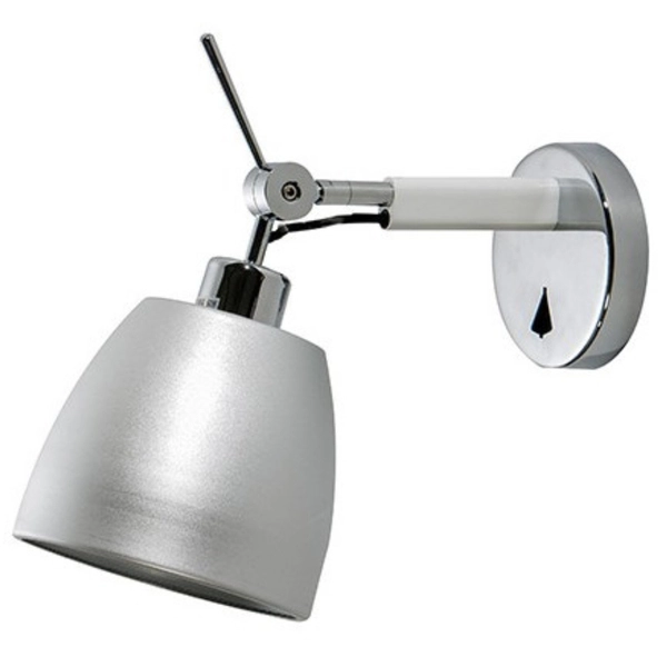 Metalowa lampa ścienna Zyta AZ2490 Azzardo do przedpokoju aluminium