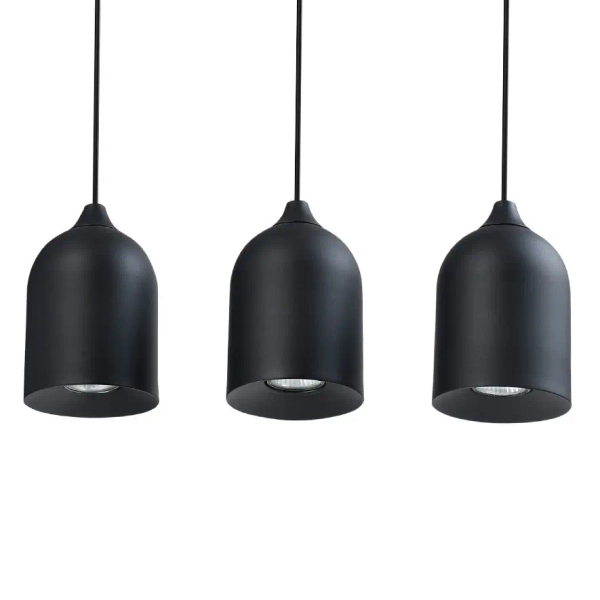 Potrójny wiszący żyrandol Nilo LP-0110/3L BK do jadalni czarny