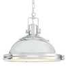 Industrialna LAMPA wisząca NAUTILIUS L 10263103 Kaspa okrągła OPRAWA metalowy ZWIS na łańcuchu chrom
