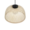 Bambusowa lampa wisząca LAURENT R36091032 nad stół czarny naturalny