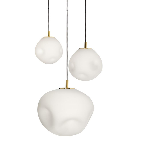 Złoty żyrandol 3-płomienny CLOE 11064305 kule balls do jadalni