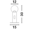 Dotykowa lampka stołowa BARBARA LE44551 LED 11W 3000K czarny