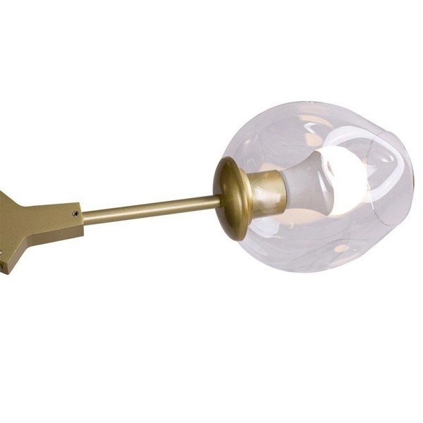 Lampa wisząca molekularna Modern orchid ST-1232-6 gold transparent Step kule złota