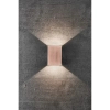 Prostokątna lampa elewacyjna FOLD 2019041030 LED 7,5W 3000K IP54 miedziany