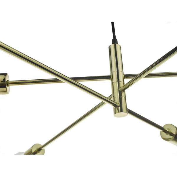 Wielopunktowa lampa wisząca Alana ALA0635 Dar Lighting złota przezroczysta